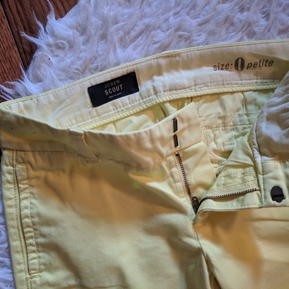 J. Crew Scout Yellow Cropped Chino Pants - Picture 4 of 5